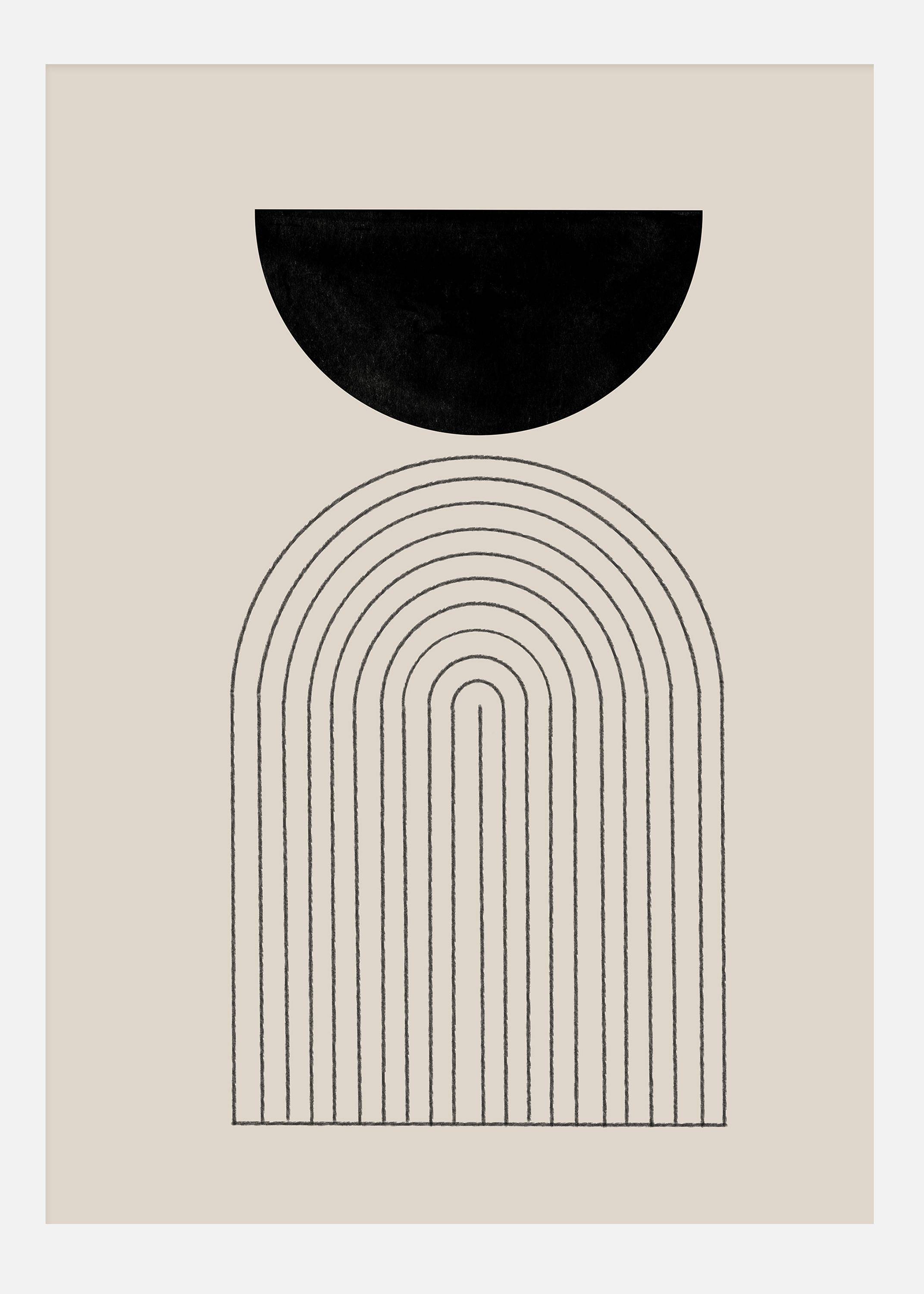 Flow Shapes No1 Canvastavla (70x100 cm)