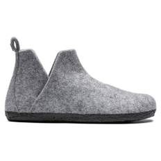 Birkenstock, Sko, Dame, Grå, 42 EU, Uld, Andermatt Hjemmesko med Udtagelig Fodseng