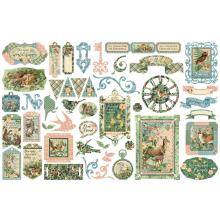 Graphic 45 Cardstock Die-Cuts - Woodland Friends UTGÅENDE