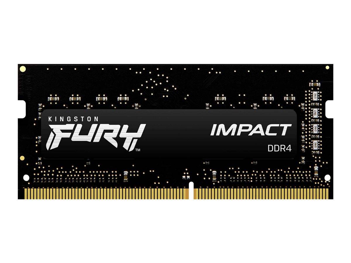 Kingston FURY Impact DDR4 32GB 3200MHz CL20 Ikke-ECC SO-DIMM 260-PIN --> I externt lager, forväntat leveransdatum hos dig 07-04-2026