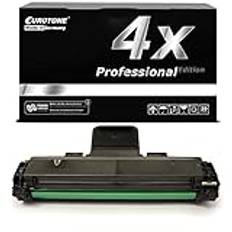 E.T. Toner 4 x kompatibel med Samsung ML1640 ML1641 ML1645 ML2240 ML2241 ersätter MLT-D1082S