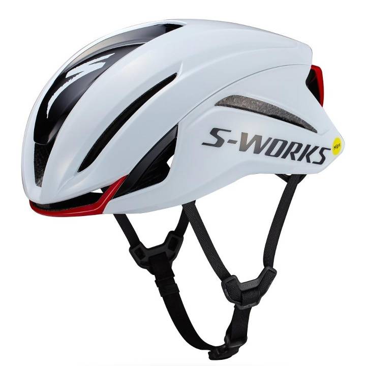 Specialized S-Works Evade 4 Cykelhjälm White/Red - Hjälmstorlek S -