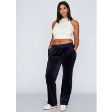 JUICY COUTURE Del Ray Classic Velour Pant Pocket Design - NIGHT SKY (XXS)