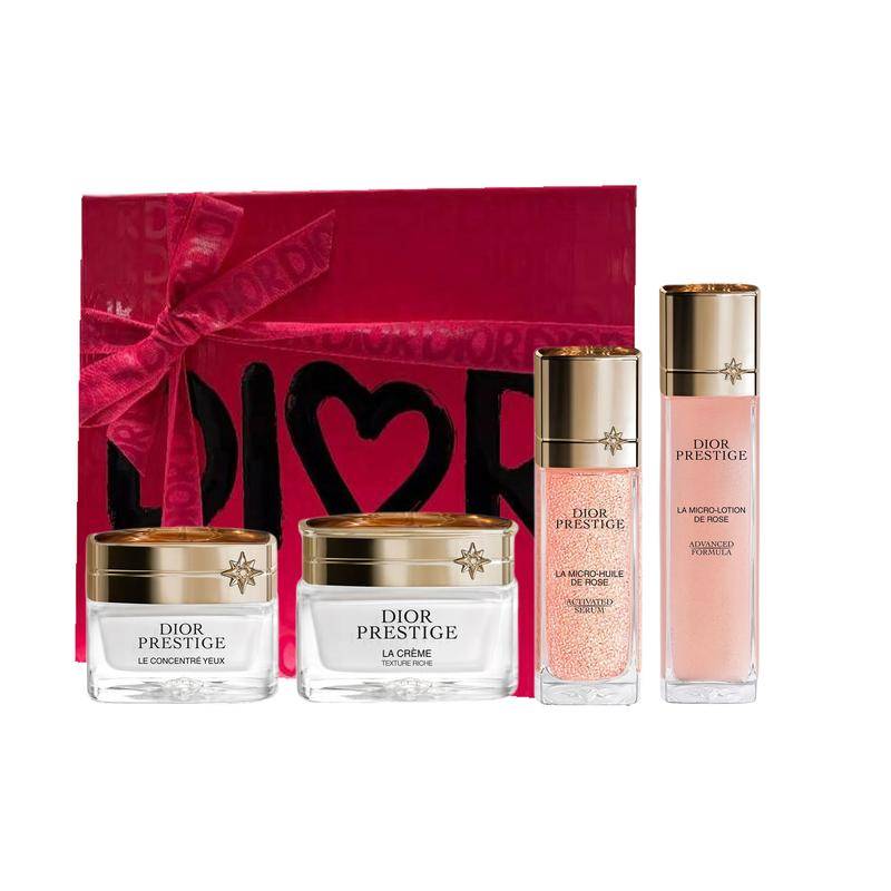 DIOR Gyllene Limited Edition Parfymset Provförpackning EDP Fyradelat Set Blommig Doft Fyradelat set gyllene