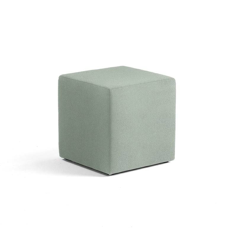 Sittpuff CASUAL, 500x500 mm, tyg CURA gröngrå
