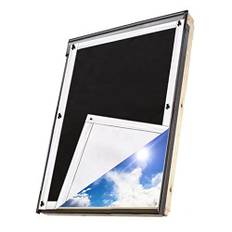 Update Sonnenschutz Dachfenster Rollo Verdunkelungsrollo, Verdunklungsstoff Rollo Verdunkelung Hitzeschutz ohne Bohren Hitzeschutzrollo für Velux- und Roto-Fenster in verschiedenen Größen 96 * 120cm