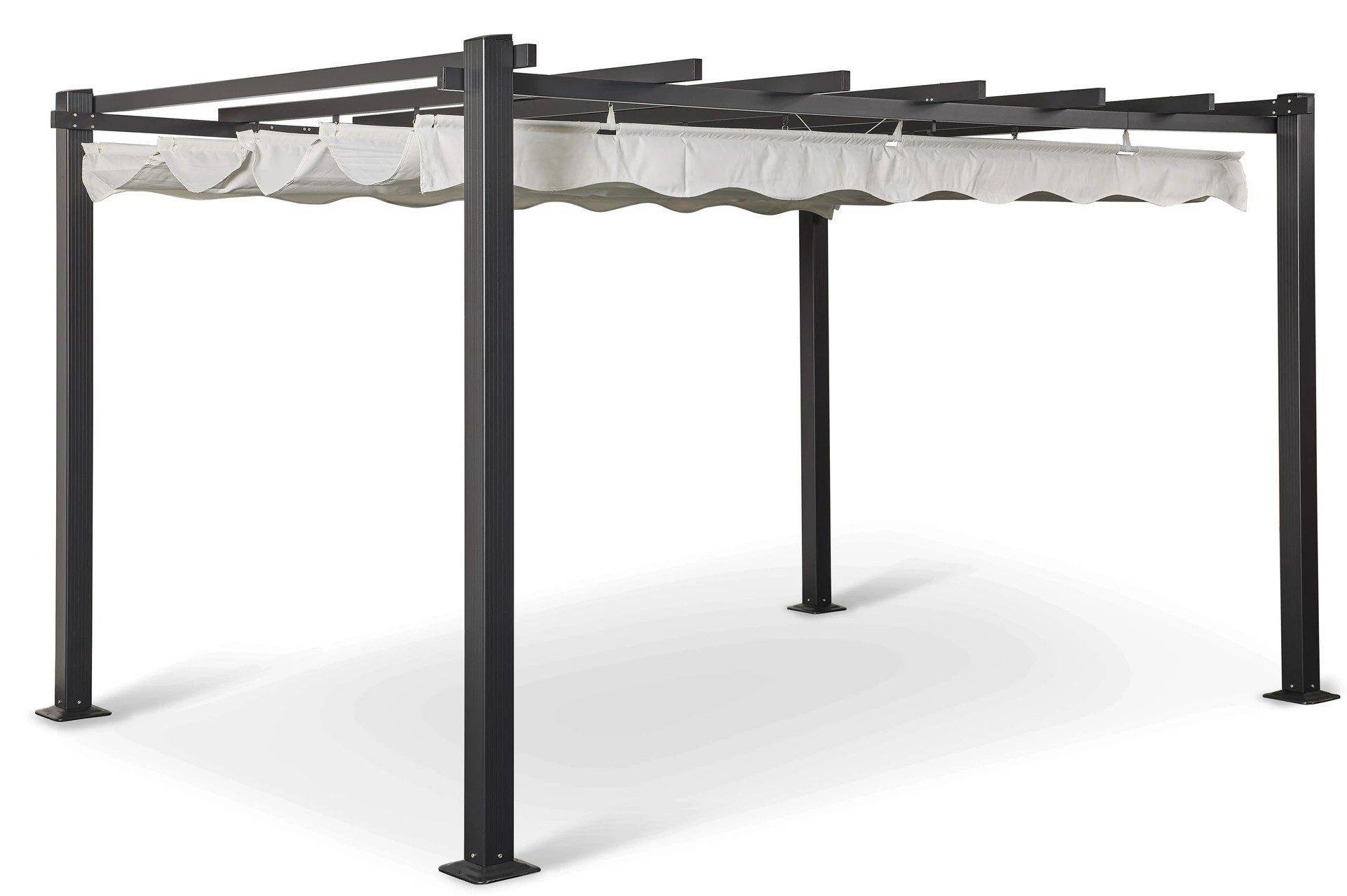 Trädgårdsgazebo SUNSET Pergola 3x4 m - grå Pergola
