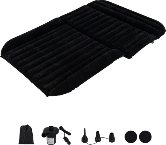 Northix Suv Air Mattress 190x130 Cm, Inflatable Bed With Pump Sovsäckar & liggunderlag Black - 190 cm