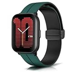 KeeFos 20 mm armband för Amazfit Active/Amazfit GTR Mini/Amazfit GTS 4/GTS 4 Mini/Amazfit Bip 3/Bip 3 Pro, silikonarmband, klockarmband för Amazfit GTS 3/GTS 2e/GTS 2 Mini/GTS 2 – grön