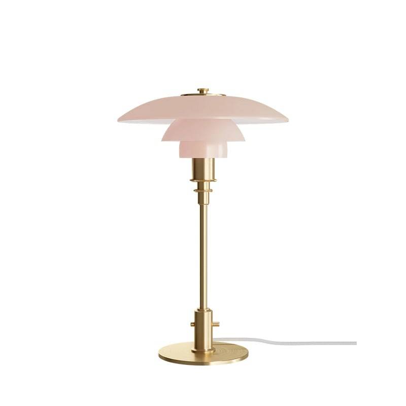 Louis Poulsen PH 3/2 bordslampa pale rose/brass
