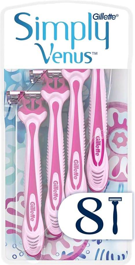 Gillette Simply Venus 3 Blade Disposable Razors 8 st