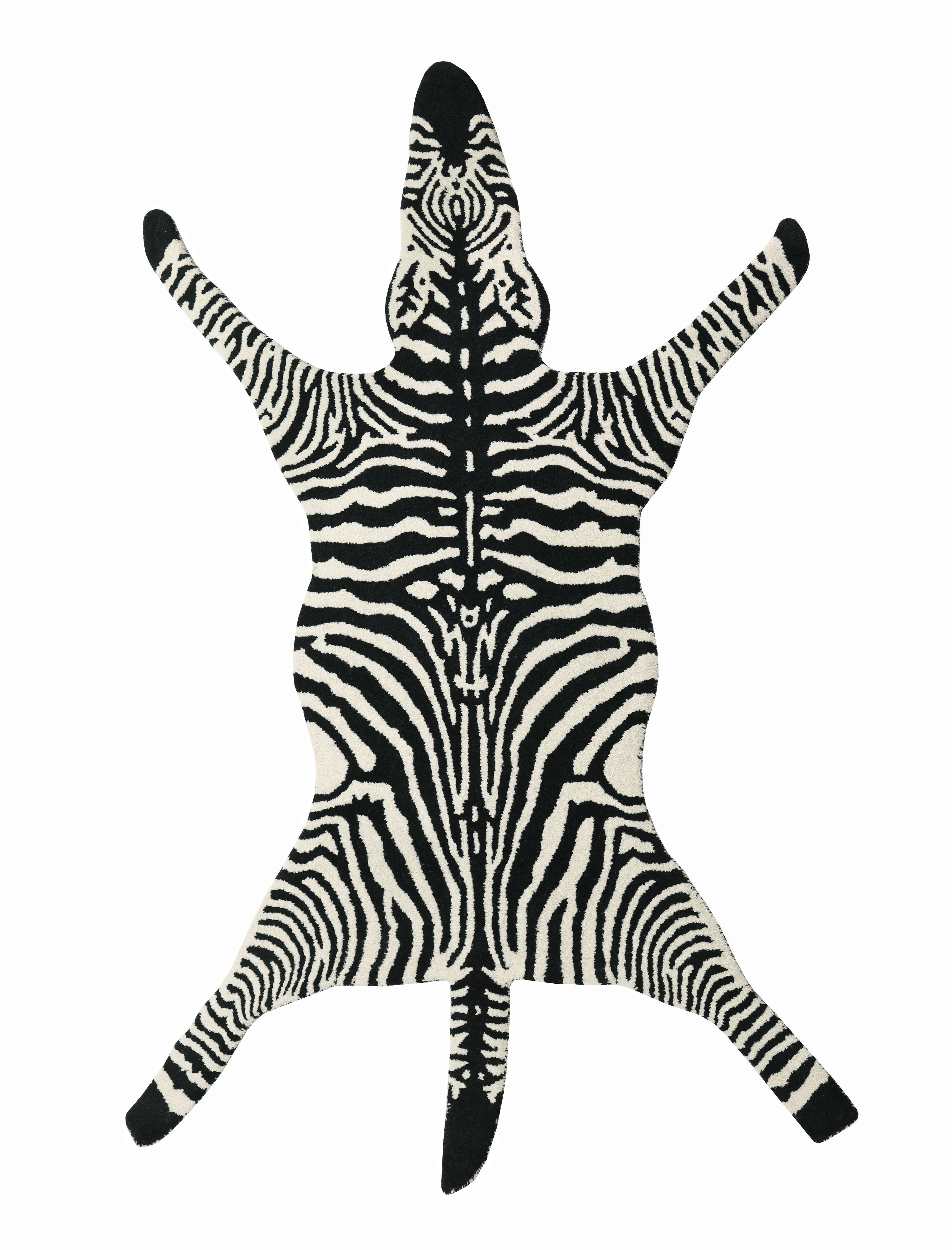 Zebra Matta 130x200 Modern Matta Vit / Beige