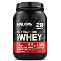 Optimum Nutrition Gold Standard 100% vassleproteinpulver för muskelbyggande och regenerering med naturligt förekommande glutamin och BCAA-aminosyror, Extreme Milk Chocolate, 28 portioner, 896 g