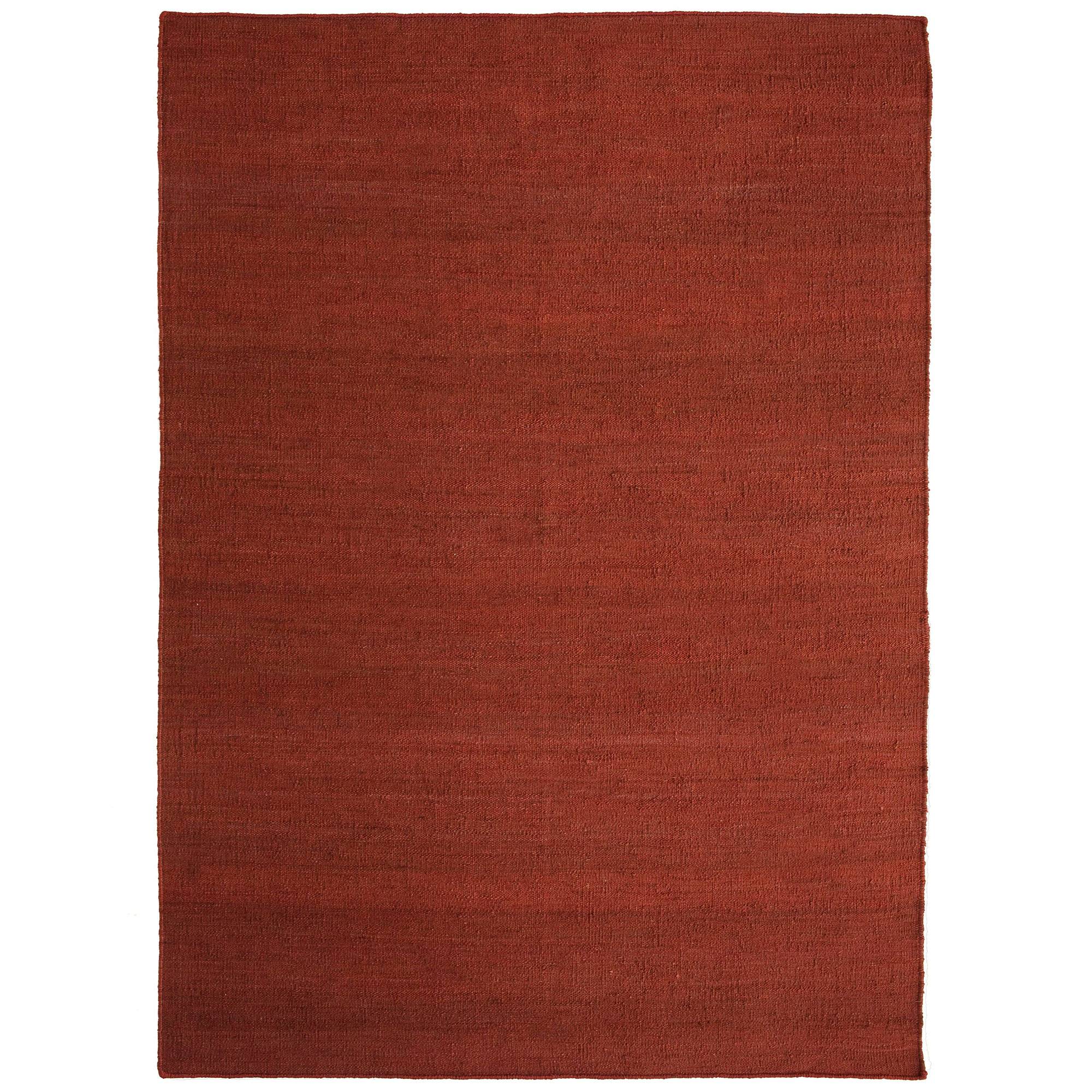Nanimarquina - Vegetal jute rug Garnet 250 x 350 cm - Ensfarvede gulvtæpper - Nani Marquina & Ariadna Miquel - RØD - Naturmateriale