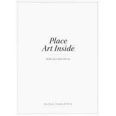 Hvid træramme, 50x70 (50x70 cm)