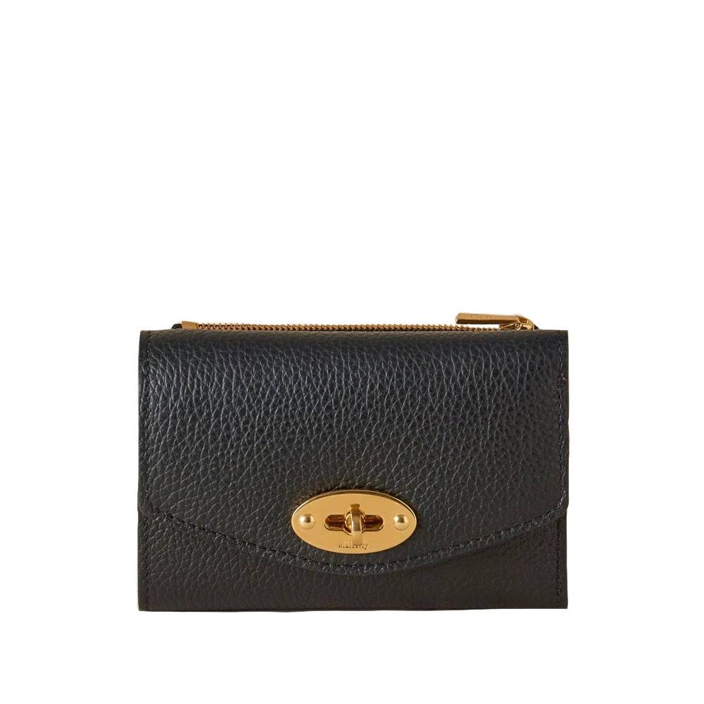 Mulberry Darley Foldet Multi-Kortholderpung - Accessories - Dame - Sort - ONE SIZE - Læder