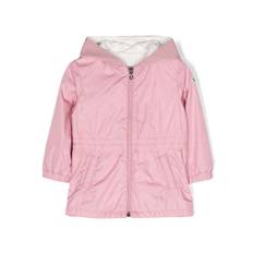 Moncler Enfant - regnjacka med huva - barn - bomull/polyamid - 6-9 mths - Rosa