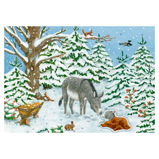 Julekalender m. klistermærker - Det lille æsel