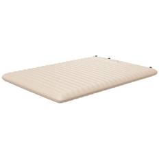 Rootz Camping luftmadras - Oppustelig seng - Udendørs liggeunderlag - Vandtæt polyester - Fodpumpe inkluderet - 195cm x 140cm x 10cm