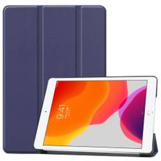 iPad 10.2 (2019/2020/2021) - Tri-Fold smart læder cover - Mørkeblå