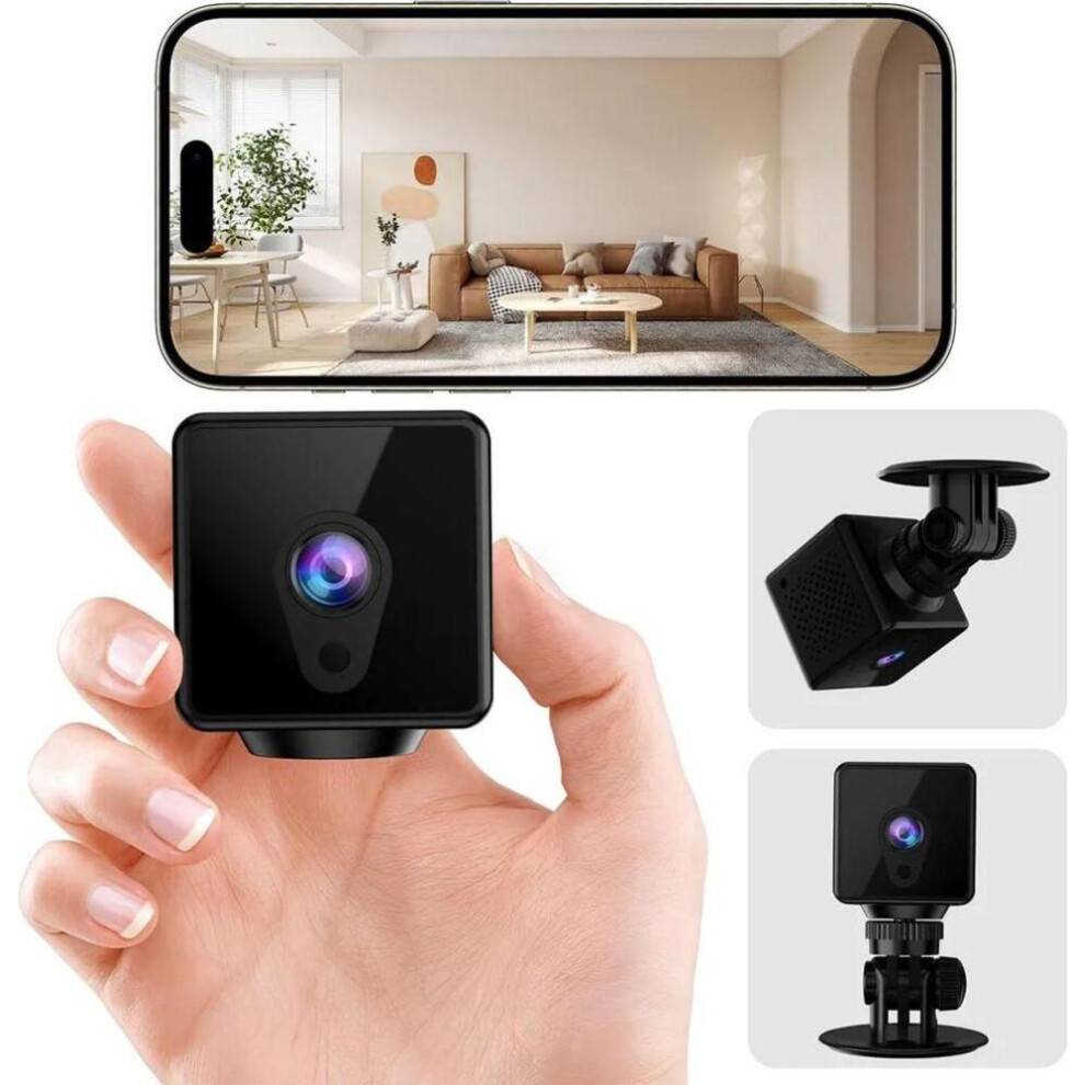 1080P WiFi Mini Indendørs Overvågningskamera – Kamera med Bevægelsesdetektor & Live App