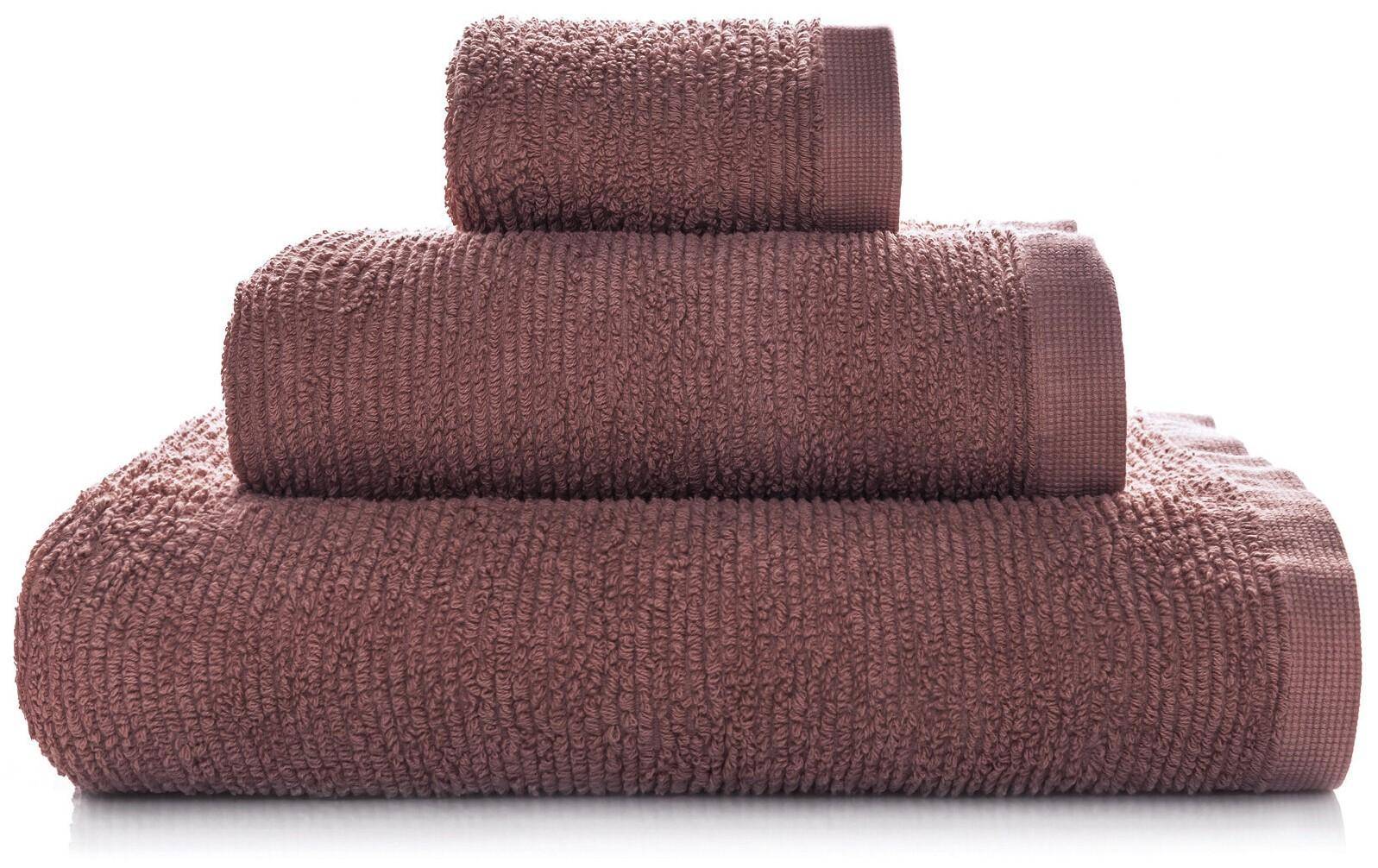 Håndklædesæt Sorema Ribbon - violet, 70×140 + 50×100 + 30×50