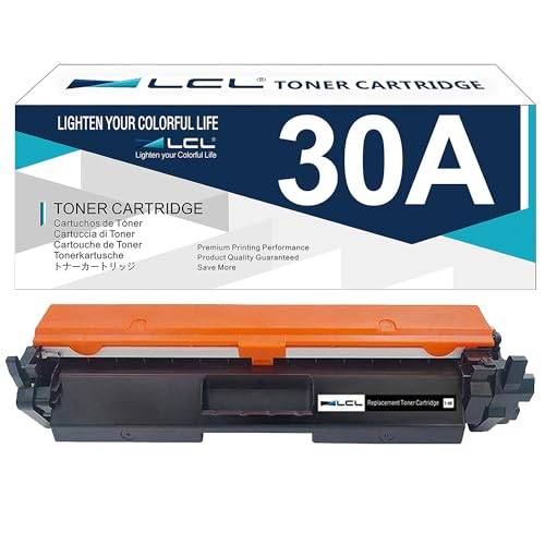 LCL 30A CF230A (1-Pack Svart) kompatibel tonerkassett（med chip） ersättning för HP LaserJet Pro M203dn 203dw HP LaserJet Pro MFP M227fdw 227sdn