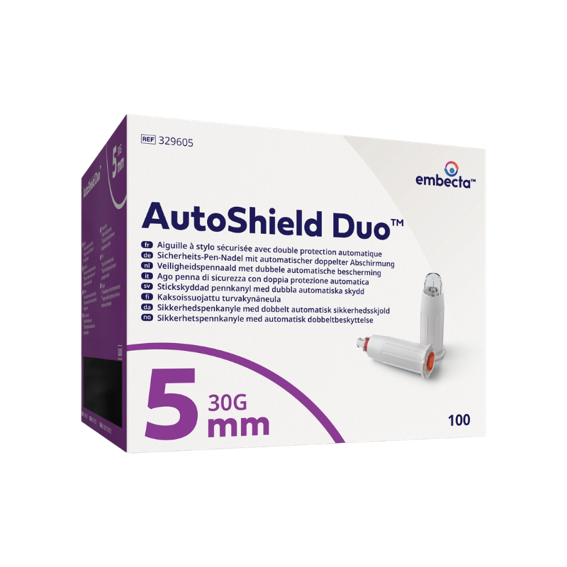 AutoShield sikkerhedspenkanyler 0,3 x 5 mm (30G) - 100 stk..