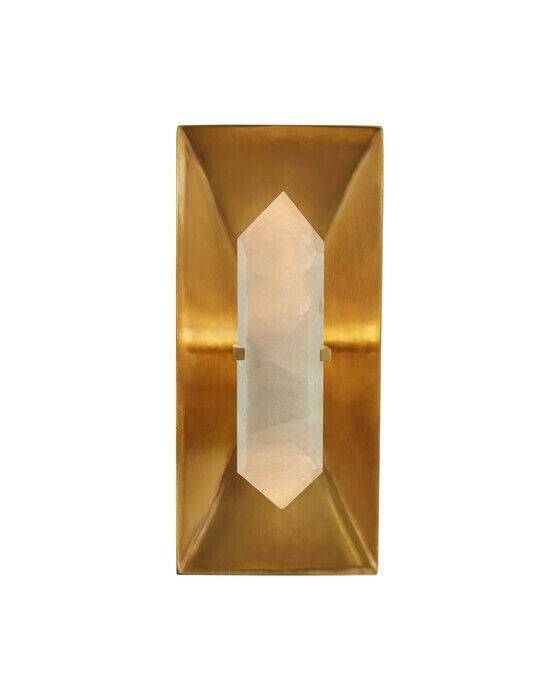 Halcyon Rectangle Sconce Antique Brass