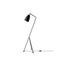 Gräshoppa Floor Lamp, black glossy