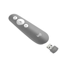 Logitech R500s, presentationsfjärrkontroll med laser, RF/Bluetooth, max 20 m - Mellangrå