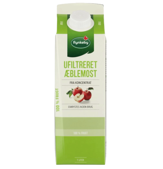 Rynkeby Ufiltreret Æblemost 1 Liter