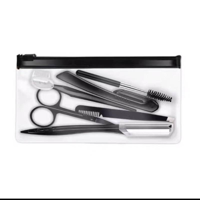 4/6/9/12 st ögonbrynstrimmer ögonbrynshyvelkit ögonbrynssax ögonbrynskam för ansiktet pincett ögonfransborste för kvinnor makeup