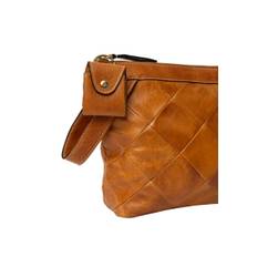 Project 16 | Lille Clutch Scrap Leather | Burned Tan-Gold