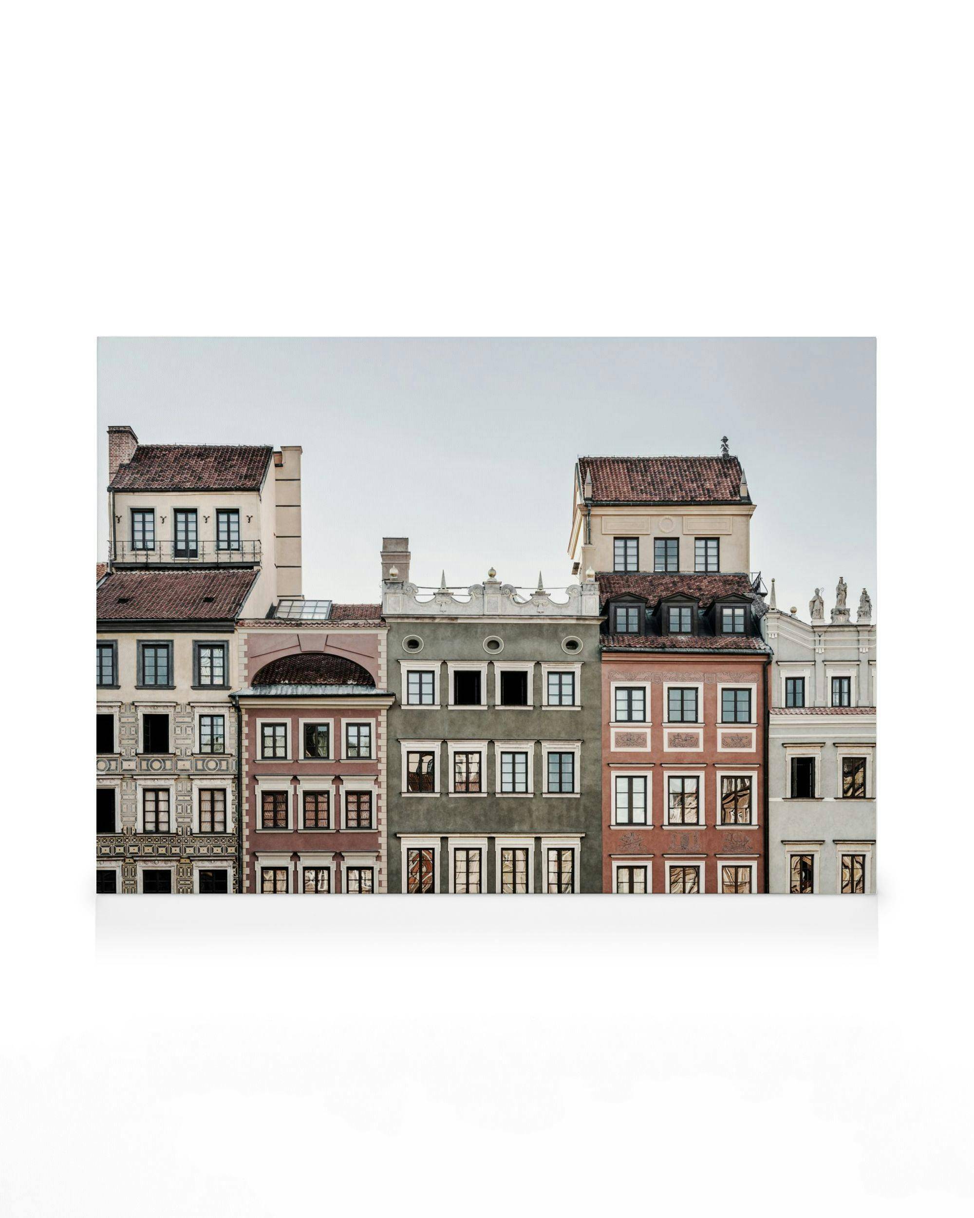 Canvastavlor Old Town Facade Canvastavla (30x40 cm - Mörk ekram)