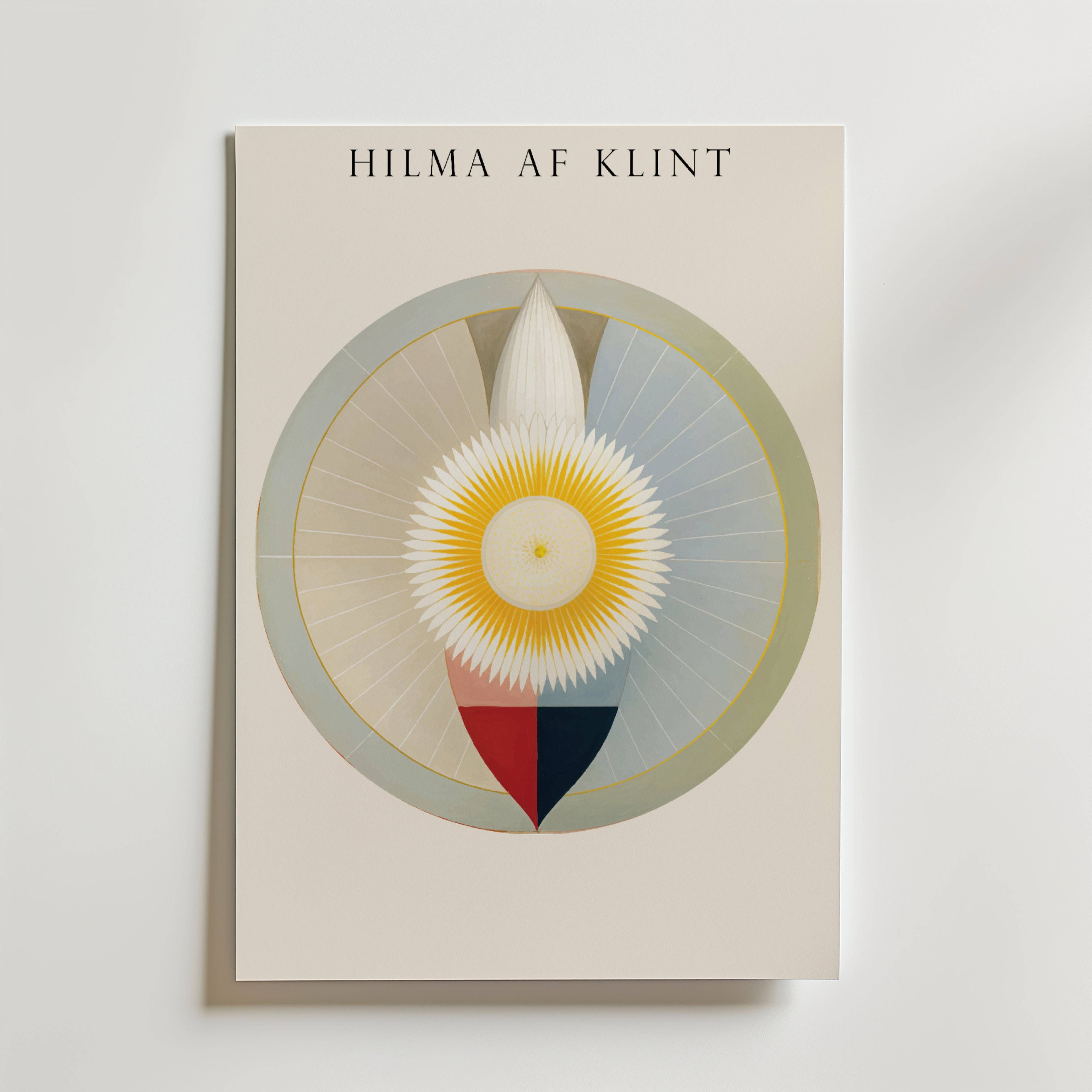 Hilma af Klint The Sun Within Poster - Premium Canvas 70x100 cm