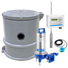 Flygt Compit Mini DXG 25-11 pumpstation, med pumpstyrning