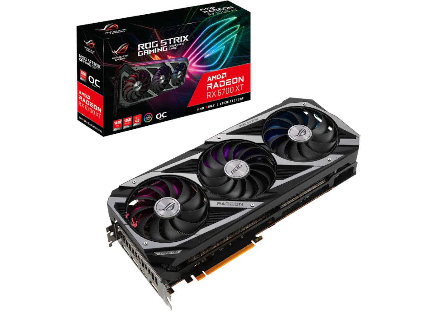 AMD ASUS ROG STRIX GAMING Radeon RX 6700 XT OC 12GB Graphics Card (ROG-STRIX-RX6700XT-O12G-GAMING) - One Size (One Size)
