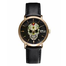 Rebel Skull Men's Gold Watch