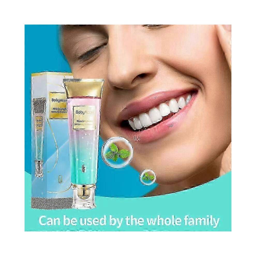 Niacinamide Whitening Toothpaste - Natural, Fresh Mint, Dense Foam, 100g