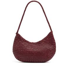 Nova Luna Leather Shoulder Bag - Bordeaux - 01