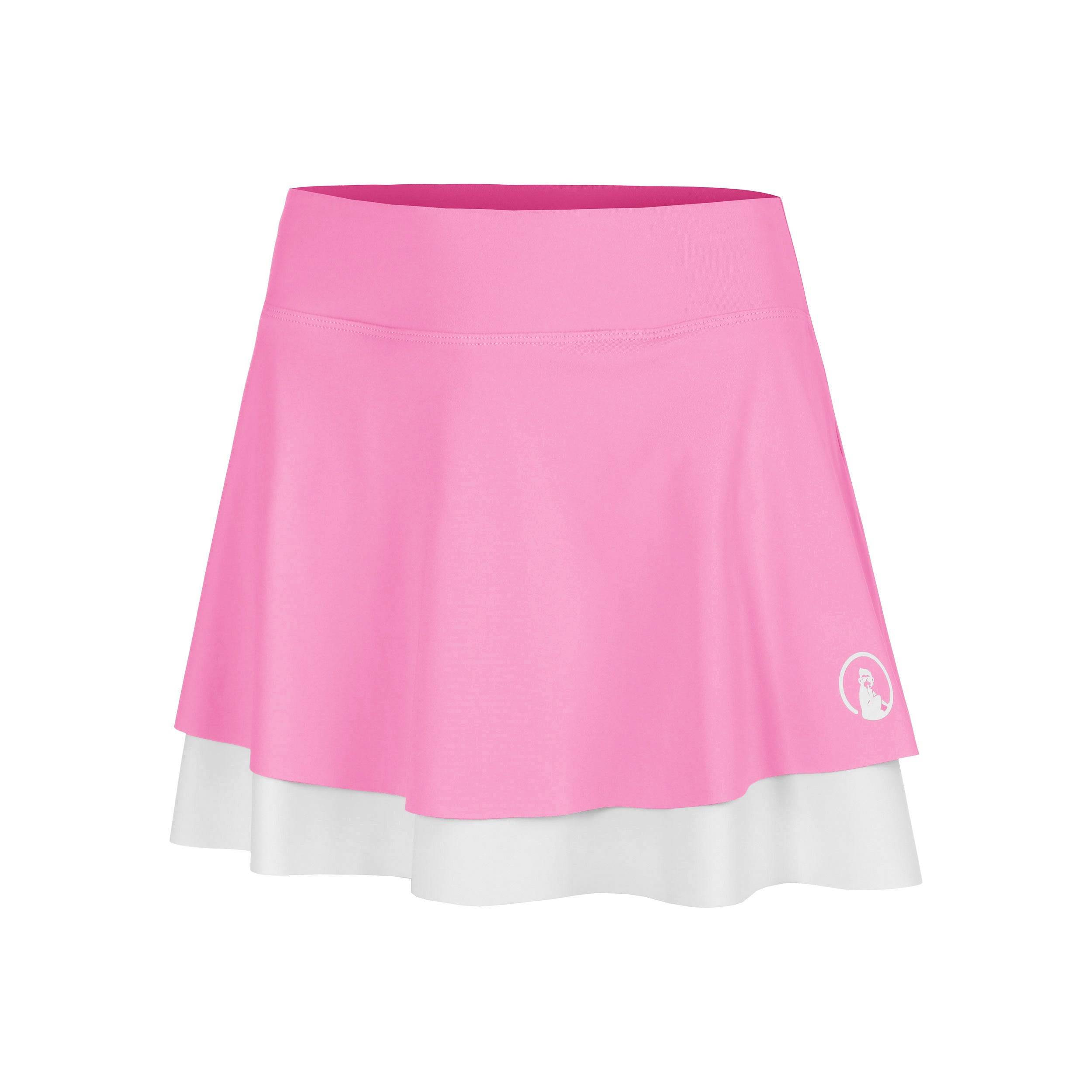 Quiet Please Crush Rally Skirt Girls-pink, white