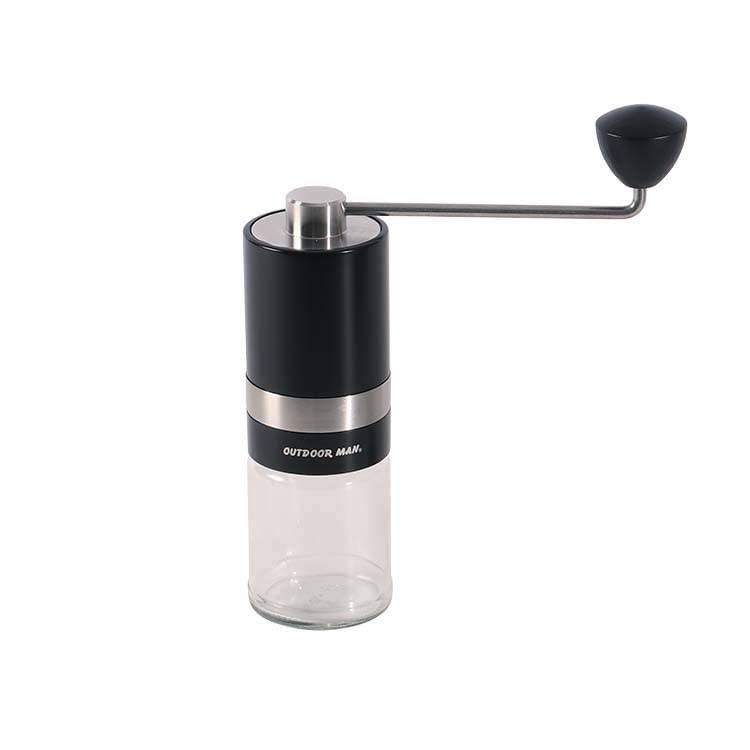 OUTDOOR MAN SMOOTH COFFEE MILL KOGR-006B Portable, perfect for camping, outdoor activities, and glamping. Manual coffee grinder with stainless steel