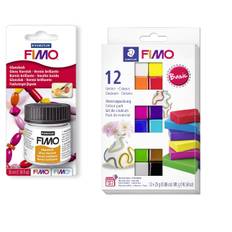 FIMO - Acces Gloss Lak 35ml & Soft Set 12x25g Basic - Klar til levering - Prismatch