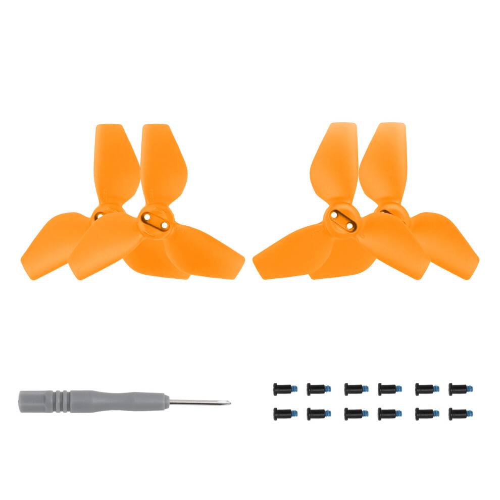 Udskiftning af propeller til DJI NEO, drone hurtigudløsende blade, propeltilbehør, quadcopter reserveblade - orange (2 par)