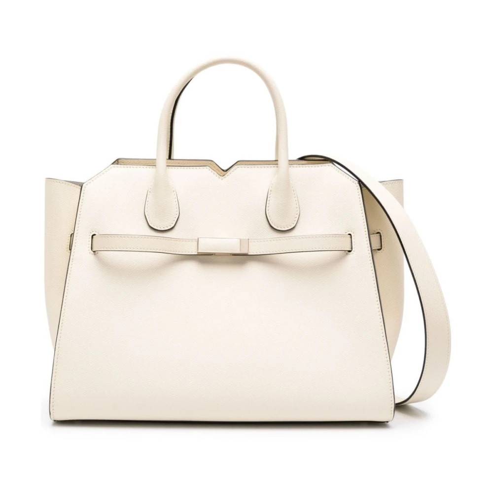 Valextra Milano Læder Media Taske - Tasker - Dame - Beige - ONE SIZE - Læder