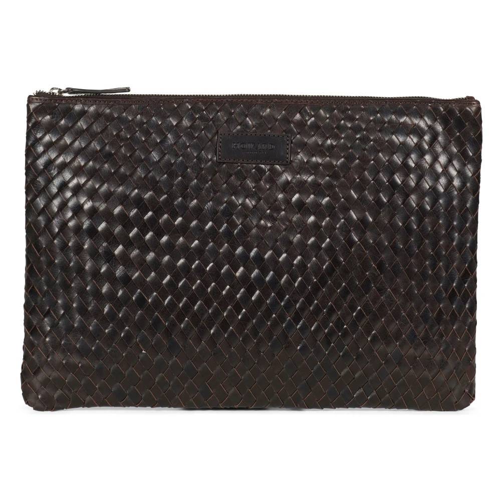 Howard London, Tasker , Herre, Sort, ONE SIZE, Uld, Braided Laptop Sleeve John