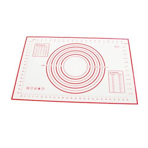Non-stick silikon bakning packning pizza deg bakverk kök gadget matlagning verktyg porslin diy bakplåt tillbehör - Röd