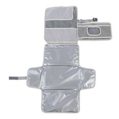 Portable Baby Changing Pad Waterproof Travel Diaper Changing Mat with Wet Tissue Holder for Walking