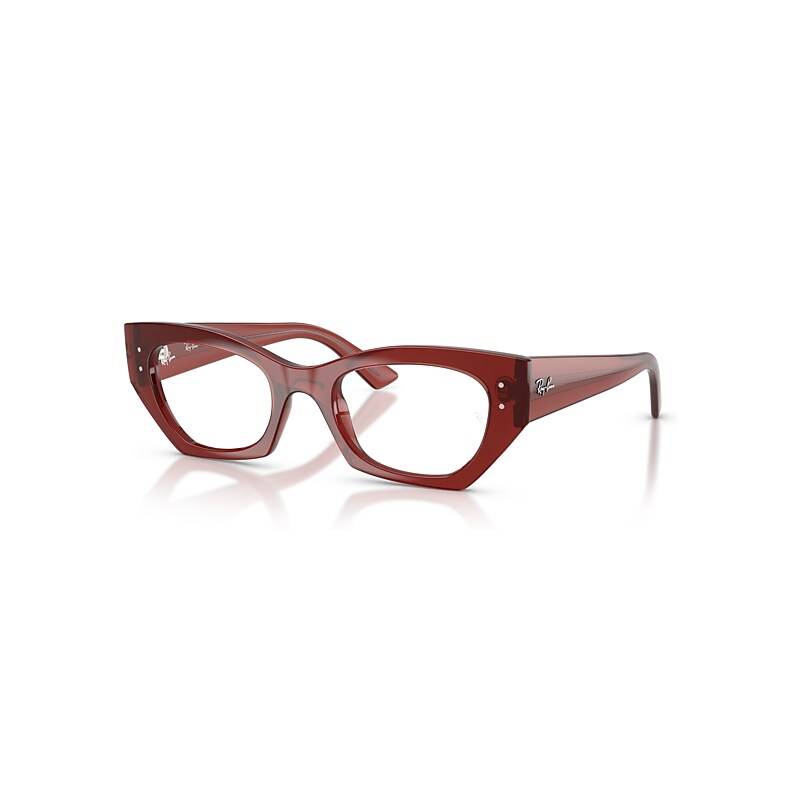 Ray-Ban ZENA OPTICS BIO-BASED Glänsande rostbrun Montura Rensa Lentes polariserade 49-22